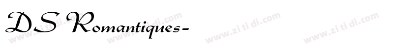 DS Romantiques字体转换